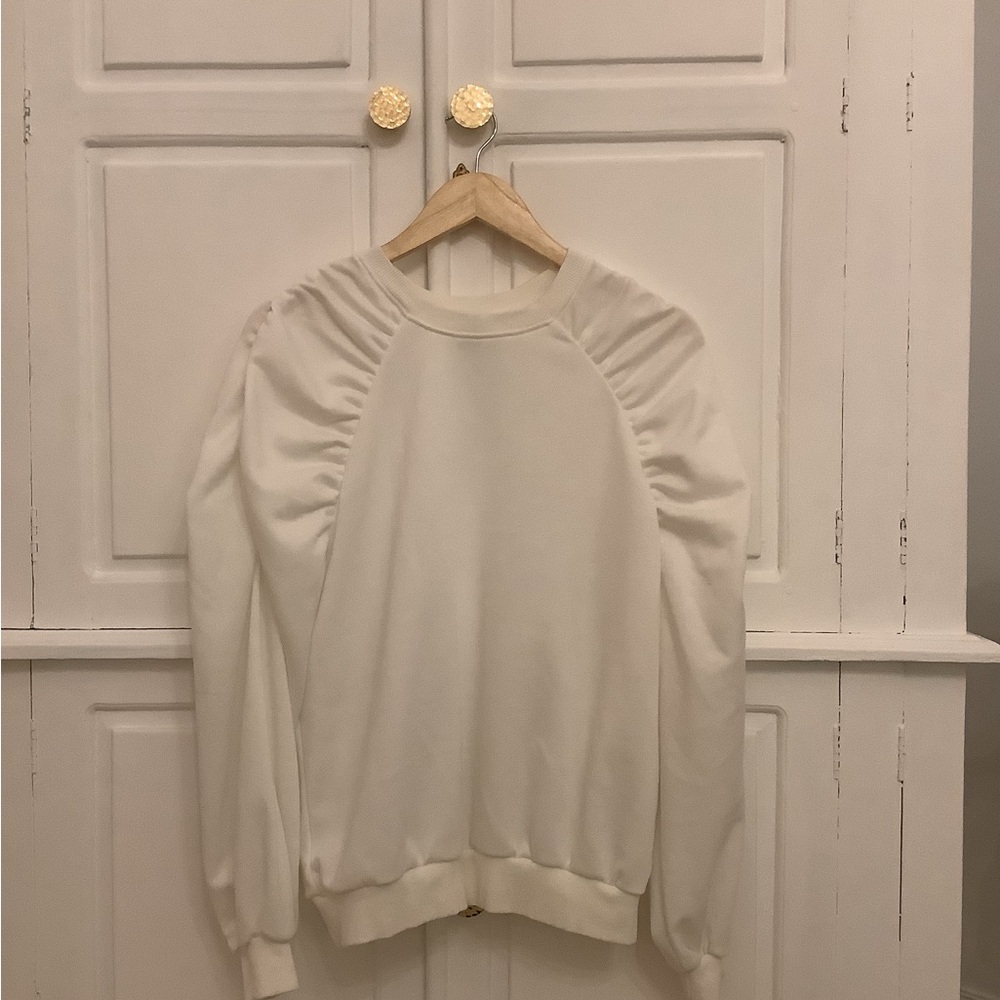 SHEIN Cream Crew Neck Sweater